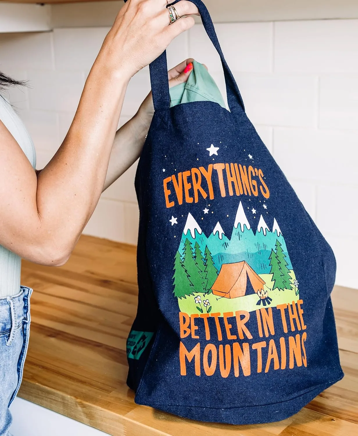 Lazy One Canvas Tote Bag, Novelty Tote Bag for Women and Men, Reusable Shopping Bags, Perfect for Shopping, Travel and Work