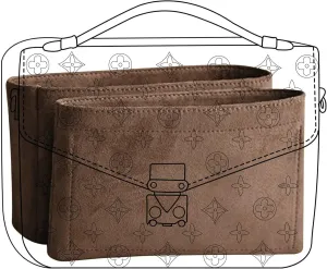 Lckaey bag Organizer insert for pochette métis in All Departments inserts Pochette Tote handbag insert Y068-coffee