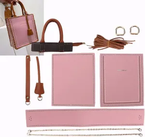 Leather Bag Making Kit PU Leather Crochet Bags Making Accessories for Handbag Purses Shoulder Bags Crossbody Bags Purse Making kit Purse kit