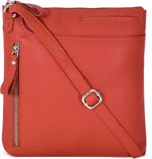 Leather Crossbody Bags for Women - Ladies Sling Handbags - Medium Cross body Purses Handbags - Purses For Women