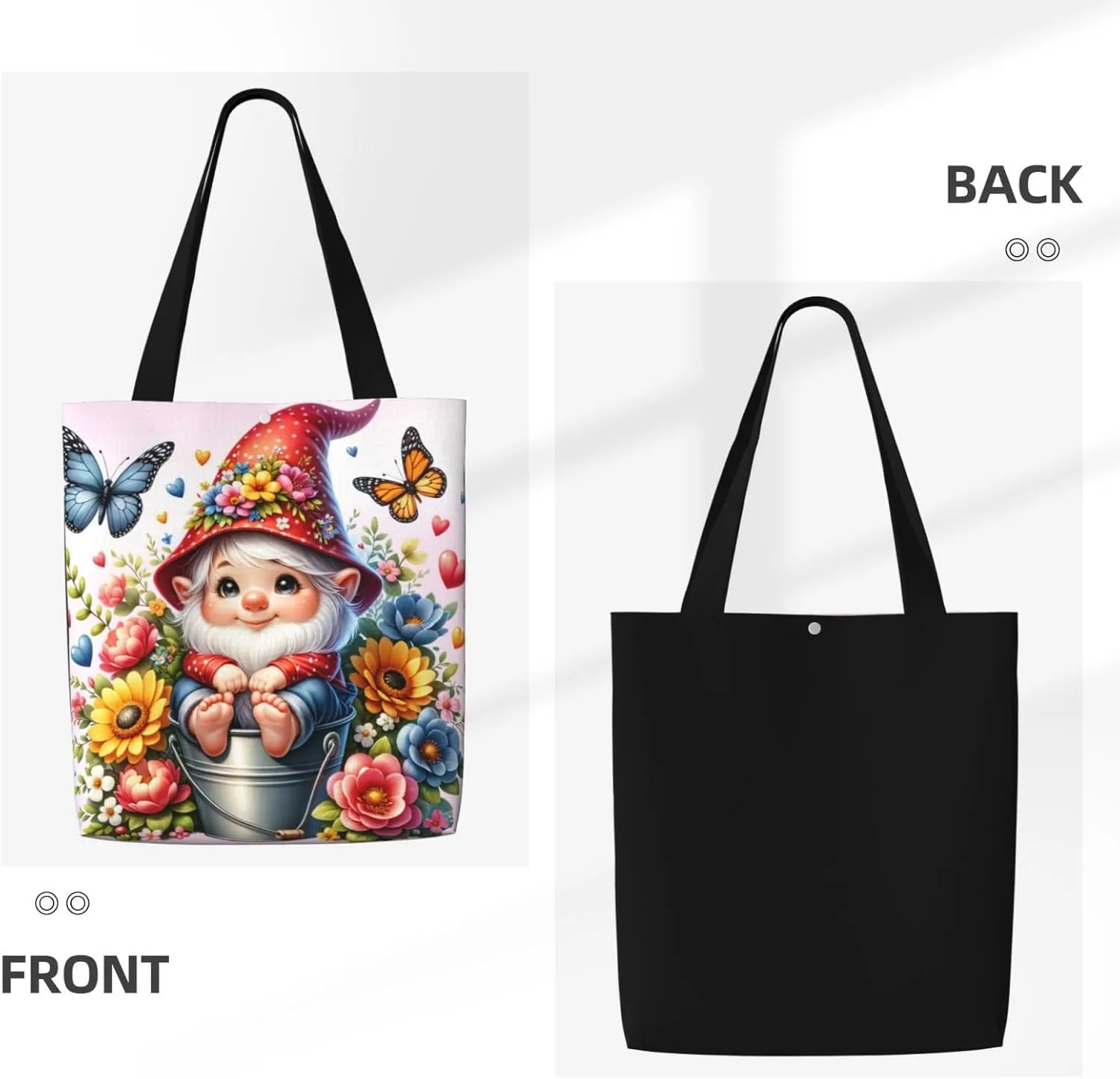 Leaves Window Scenery Canvas Shoulder Bag Reusable Tote Bag Soft Lightweight Cloth Bags For Women Girls Lady Casual