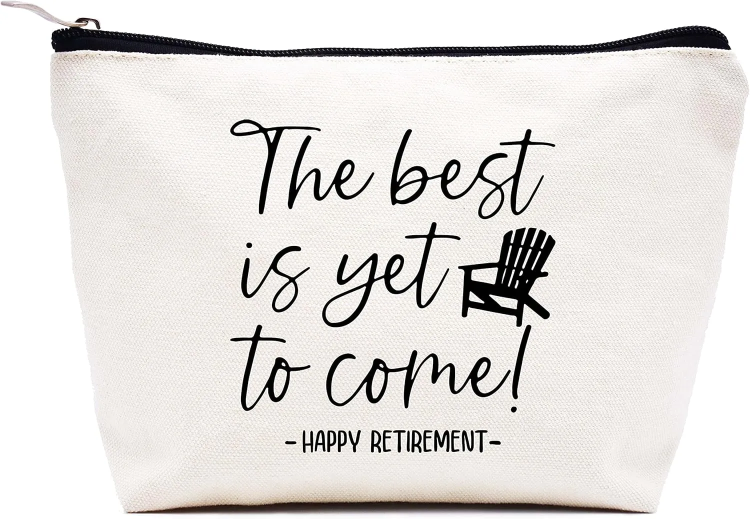 LIBIHUA Happy Retirement Gifts for Women-Makeup Bag Cosmetic Bag Travel Pouch–Retirement Appreciation Gift-Present for Mom Boss Co-workers,Teachers,Nurse,Friends,Wife,Sister-the Best is Yet to Come