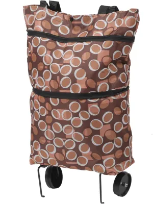LIFKOME Large Capacity Shopping Cart Bag Wheel Portable Grocery Bag Folding Trolley for Seniors