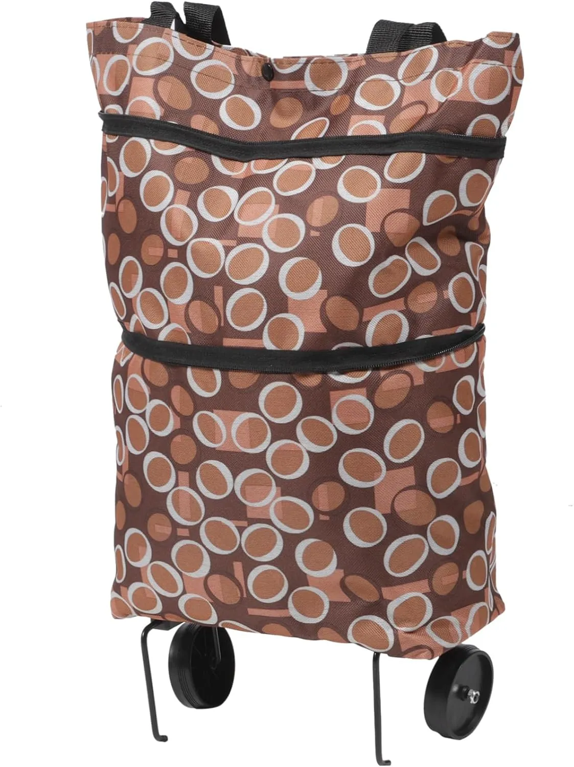LIFKOME Large Capacity Shopping Cart Bag Wheel Portable Grocery Bag Folding Trolley for Seniors