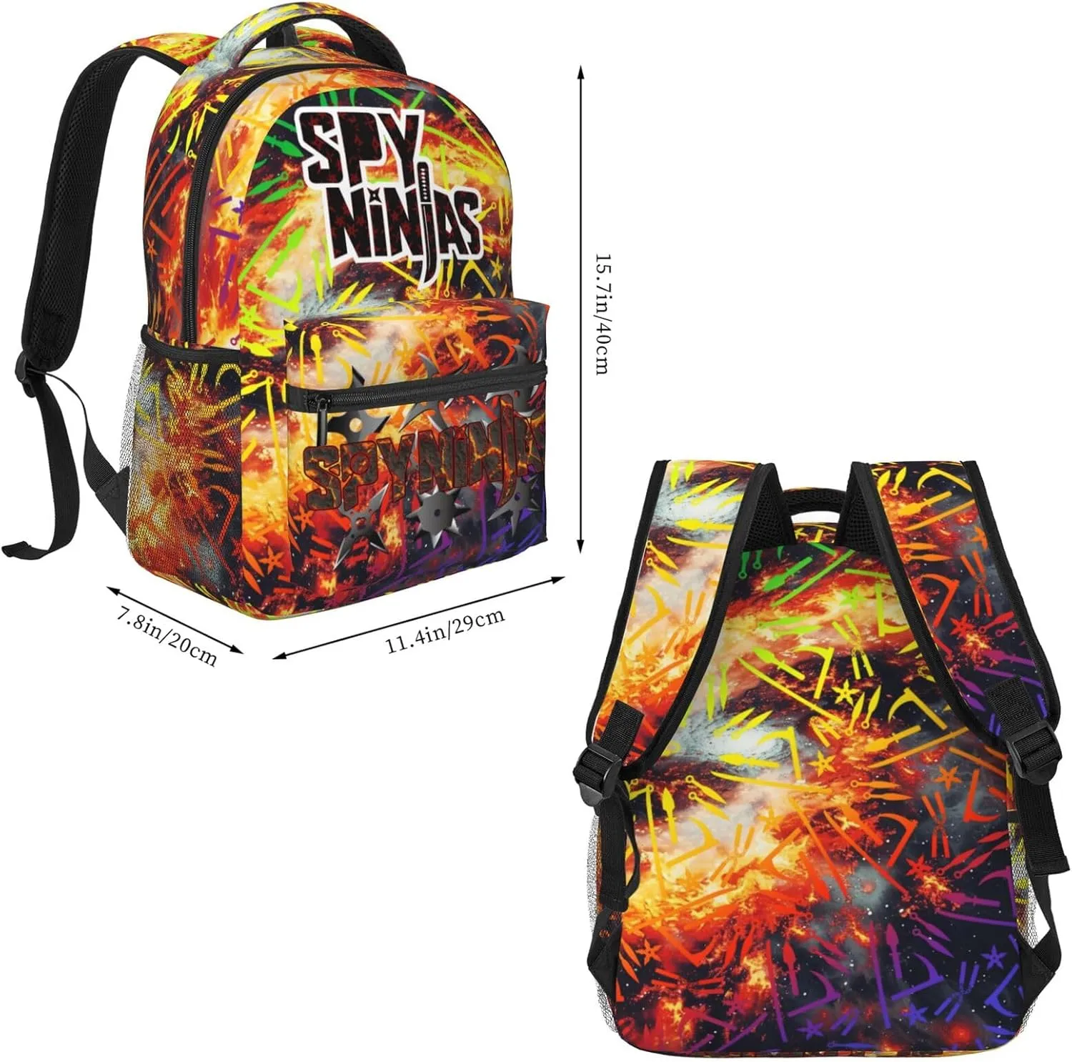 Lightweight Classic Large Capacity Backpack Multifunctional 2 Piece Set Daypack For Adult