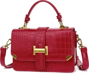 LL LOPPOP Women's Small Classy Crossbody Purse Top Handle Handbags Leather Satchel Bags for Women