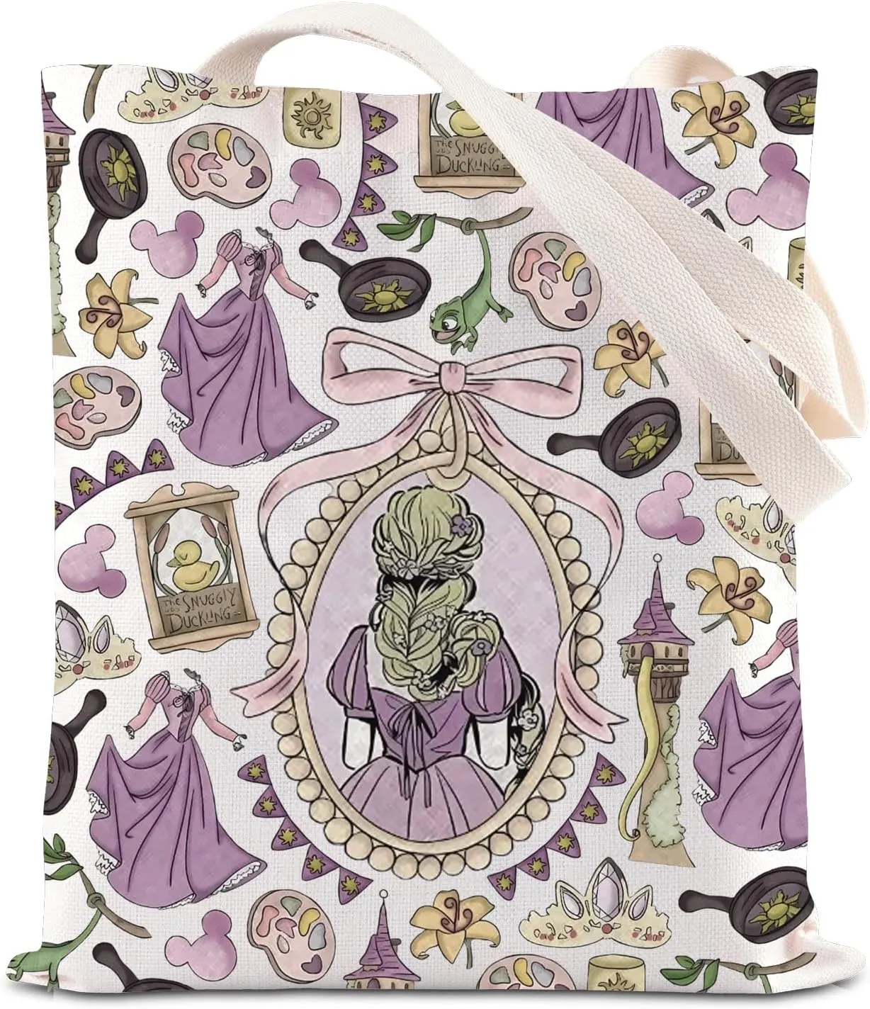 Lost Princess Inspire Tote Bag Princess T*ngled Merch Fairy Tale Gift Princess Coquette Bow Shoulder Bag