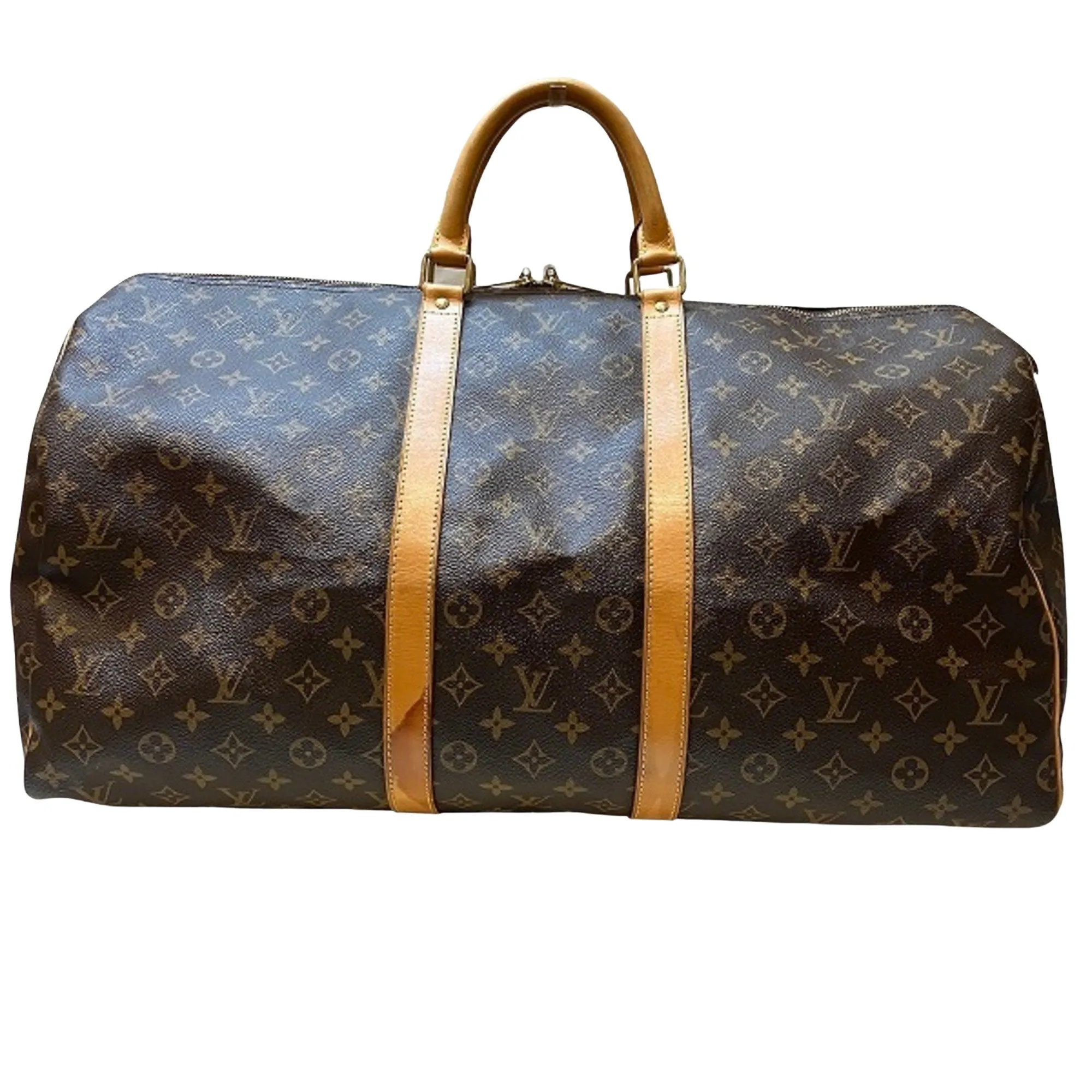 Louis Vuitton Keepall 55  Canvas Travel Bag ()