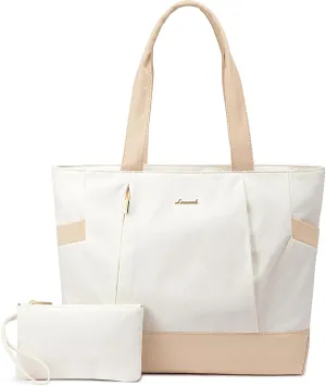 LOVEVOOK Tote Bag for Women Work Travel, Lightweight Teacher Work Tote Bag With Zipper With Laptop Compartment, Nurse Handbag