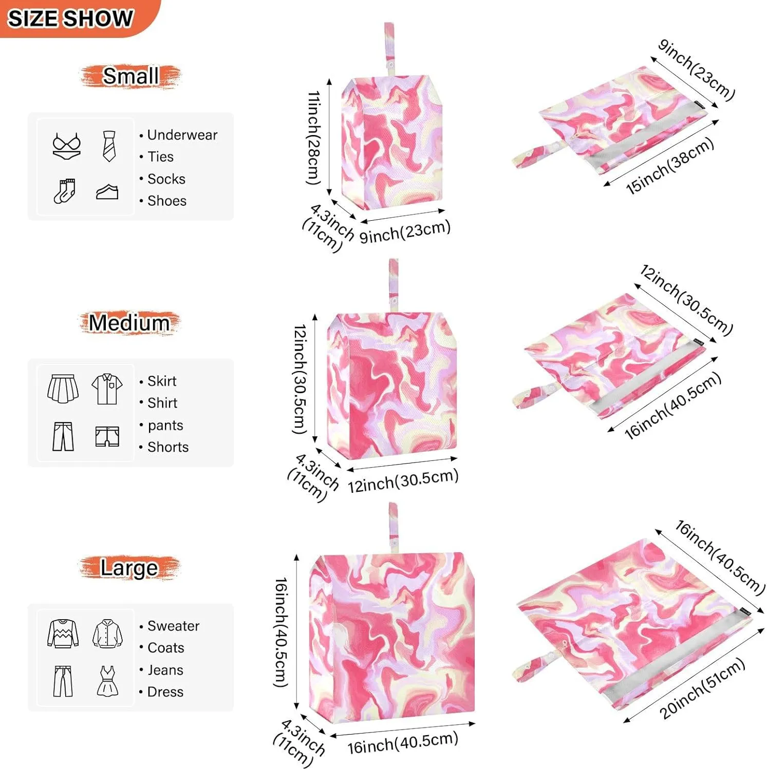 Luggage Space Saver, Luggages Management Personnel, Acrylic, With Zipper, 3 Set Travel Packing Cubes For Suitcases, Garment Bag Closet Storage