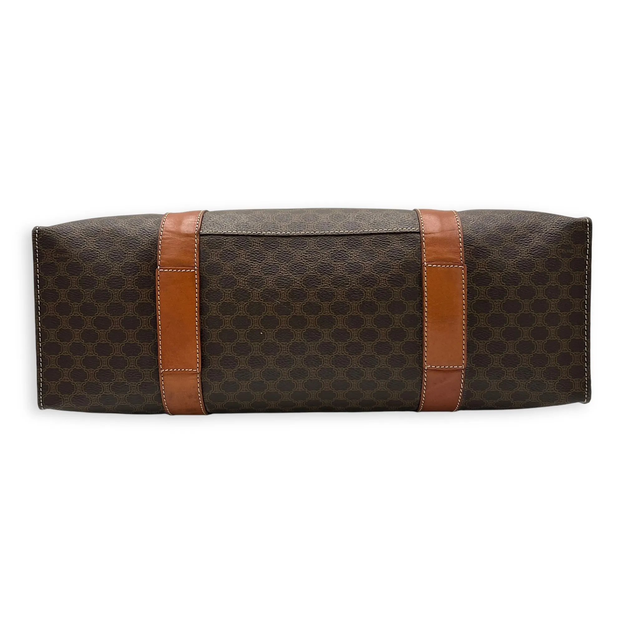 Macadam Tote Bag Brown in Coated Canvas, Gold hardware