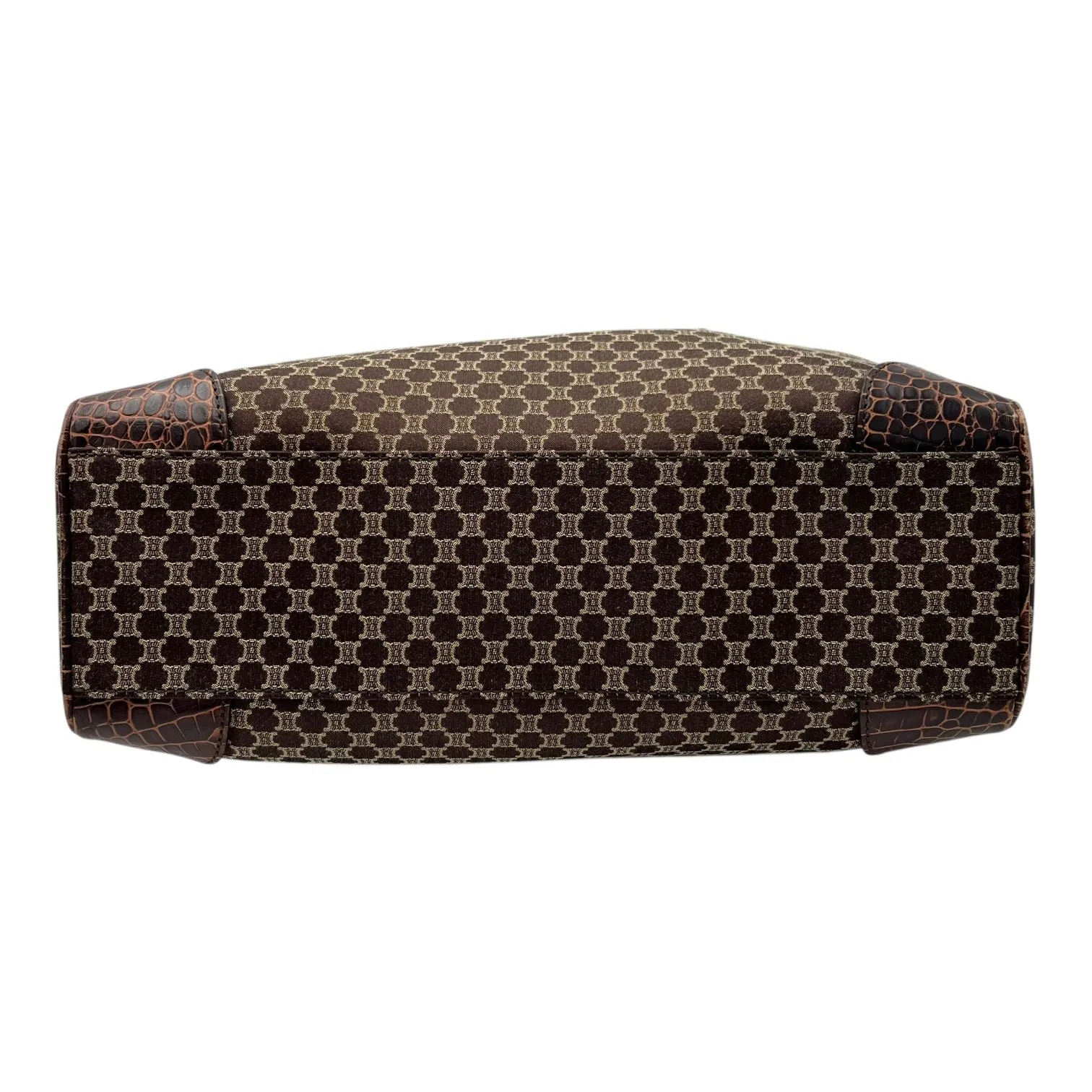 Macadam Tote Bag Brown in Jacquard, Silver hardware