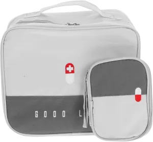 MAGICLULU 2pcs Medicine Kit Oxford Cloth Portable Emergency Bag Travel Home Outdoor Pill Bottle Organizer Organized