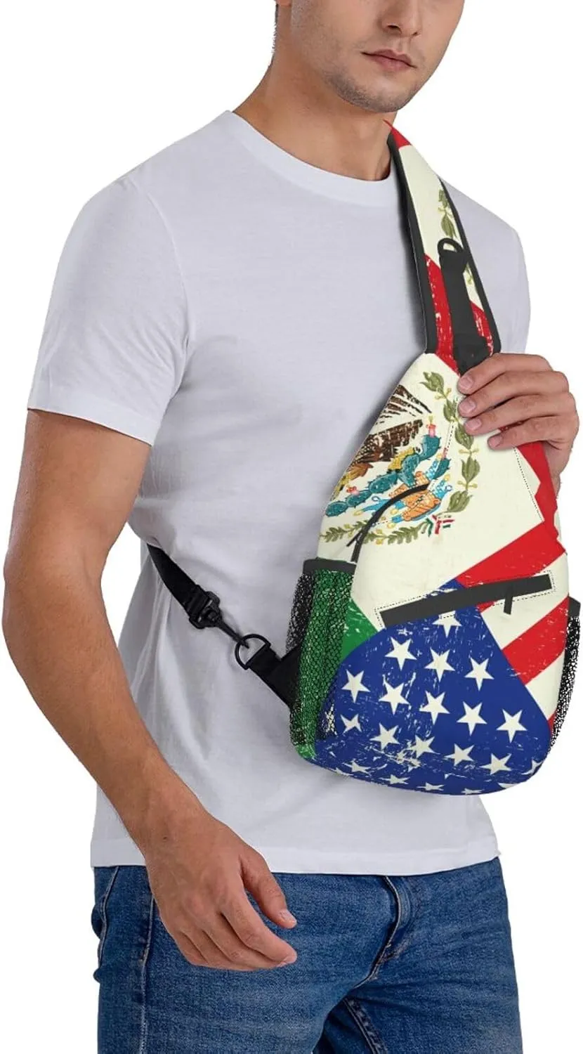 Math Formula Print Crossbody Sling Backpack For Women Men,Sling Bag Travel Hiking Chest Bag Daypack