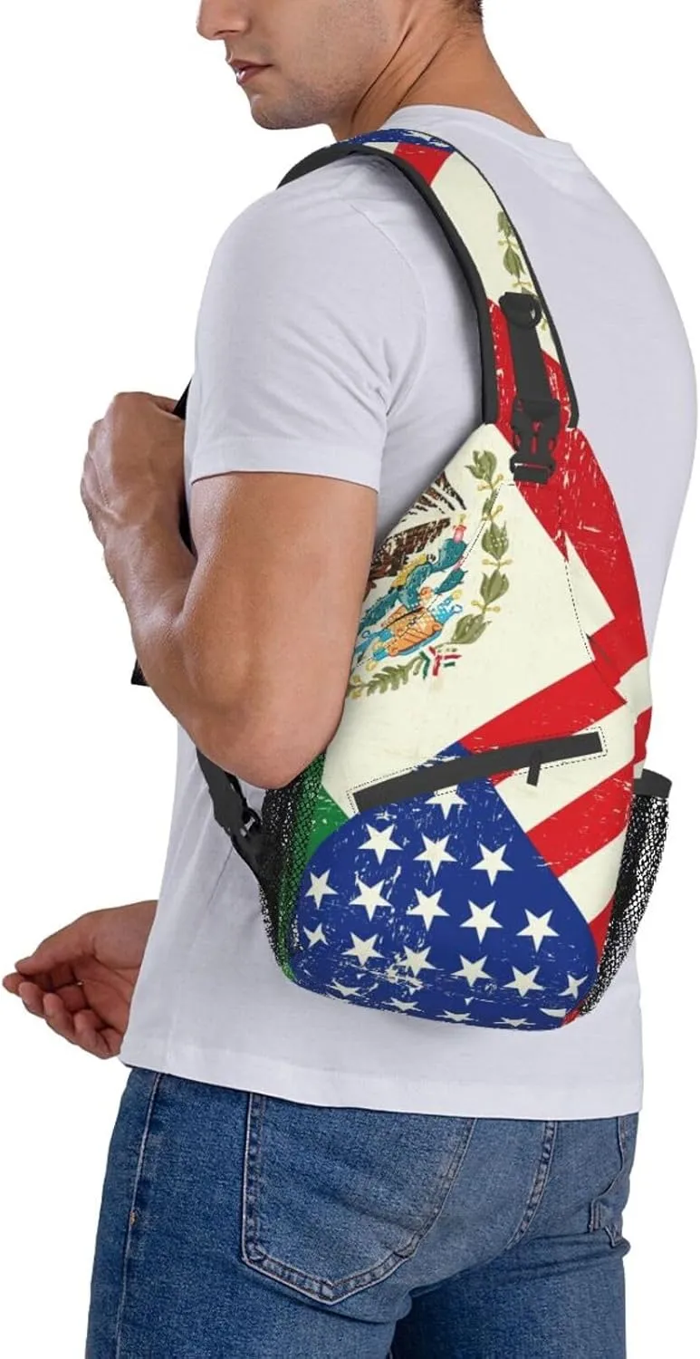 Math Formula Print Crossbody Sling Backpack For Women Men,Sling Bag Travel Hiking Chest Bag Daypack