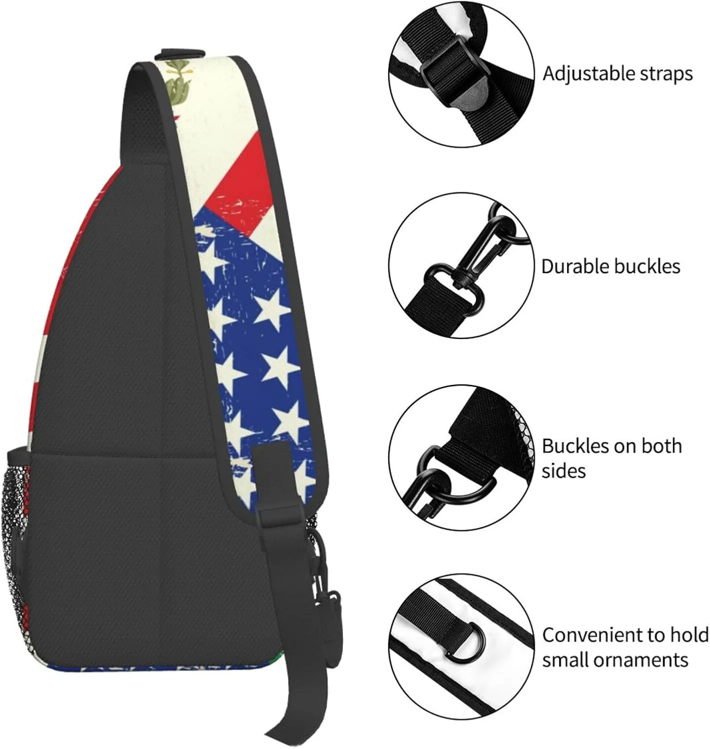 Math Formula Print Crossbody Sling Backpack For Women Men,Sling Bag Travel Hiking Chest Bag Daypack