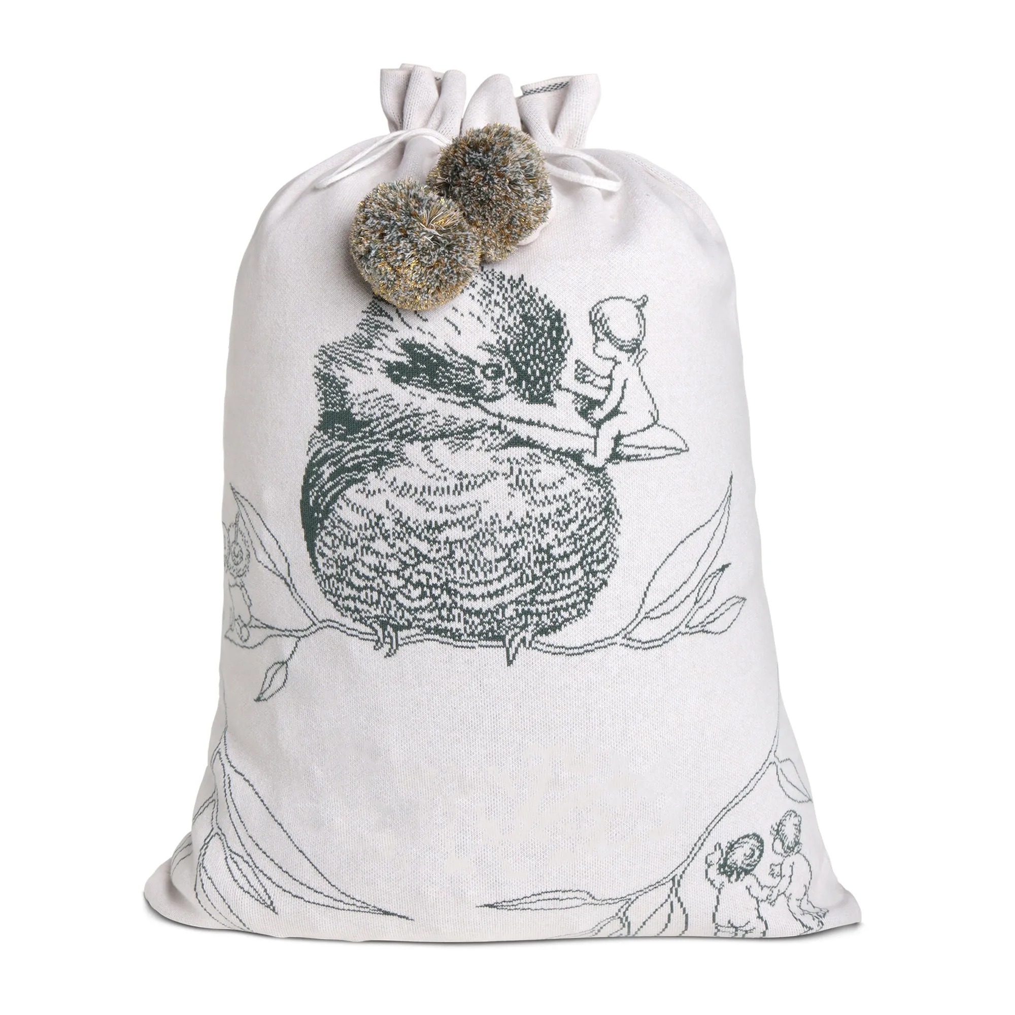 May Gibbs Kookaburra Santa Sack - Dark Forest