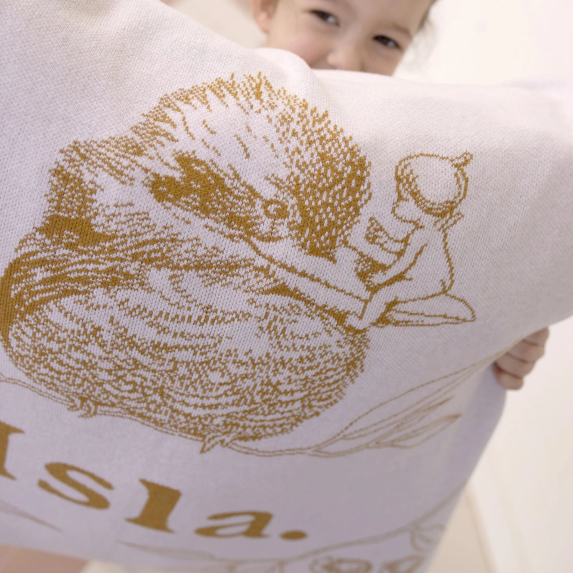 May Gibbs Kookaburra Santa Sack - Honey Mustard