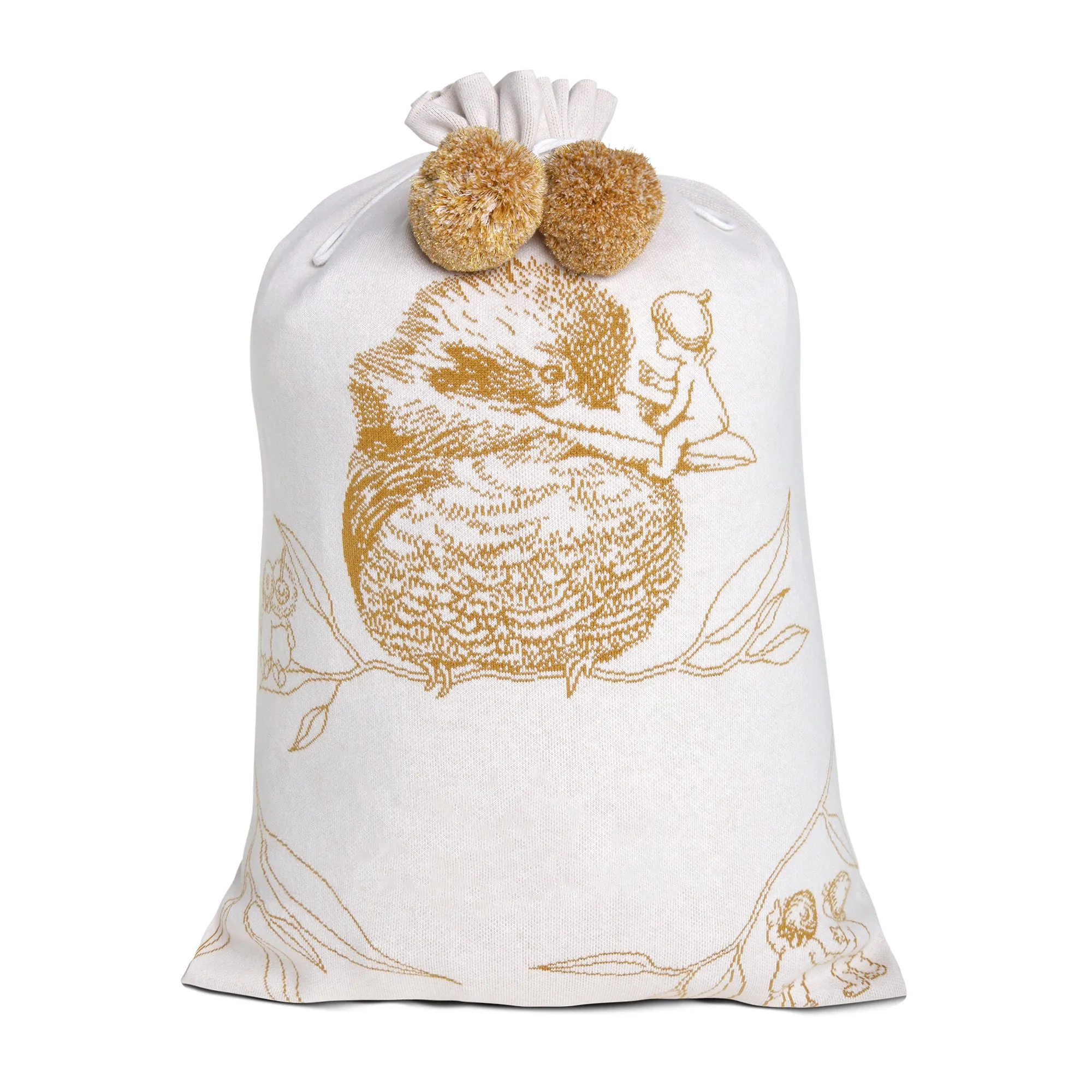 May Gibbs Kookaburra Santa Sack - Honey Mustard
