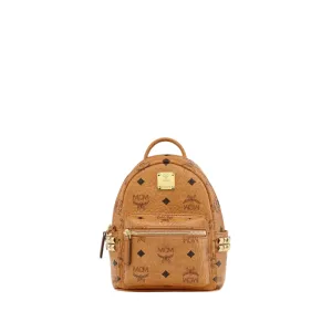MCM Women's Stark Bebe Boo Side Studs Backpack in Visetos