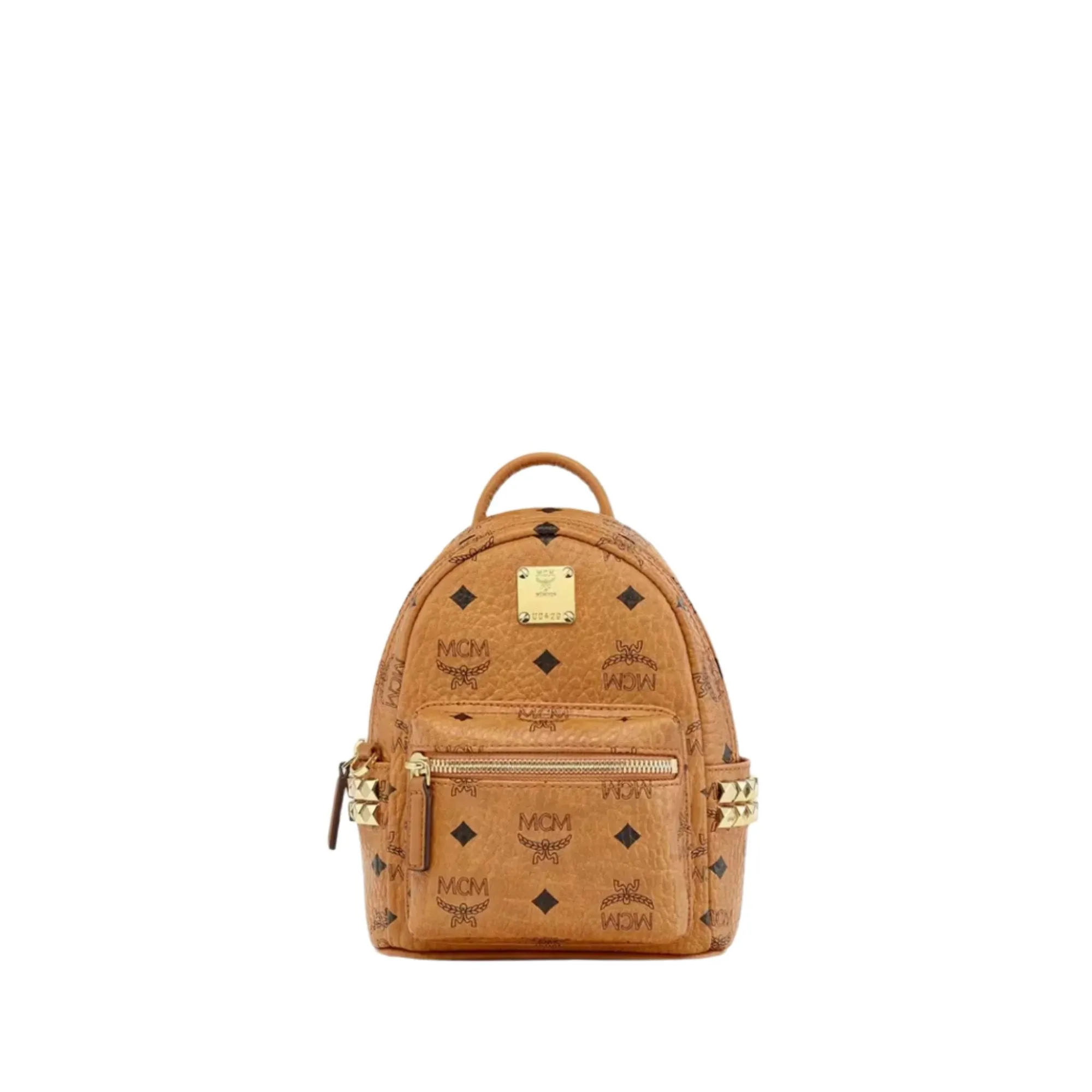MCM Women's Stark Bebe Boo Side Studs Backpack in Visetos