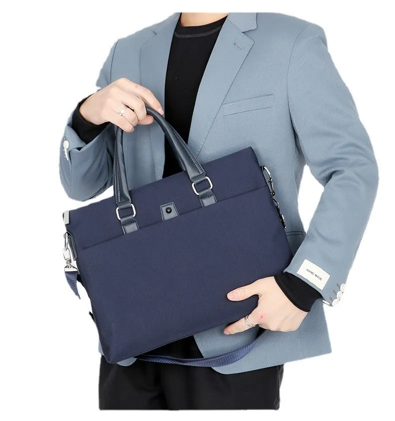 Men's Portable Horizontal Cloth Shoulder Crossbody Trendy Bags