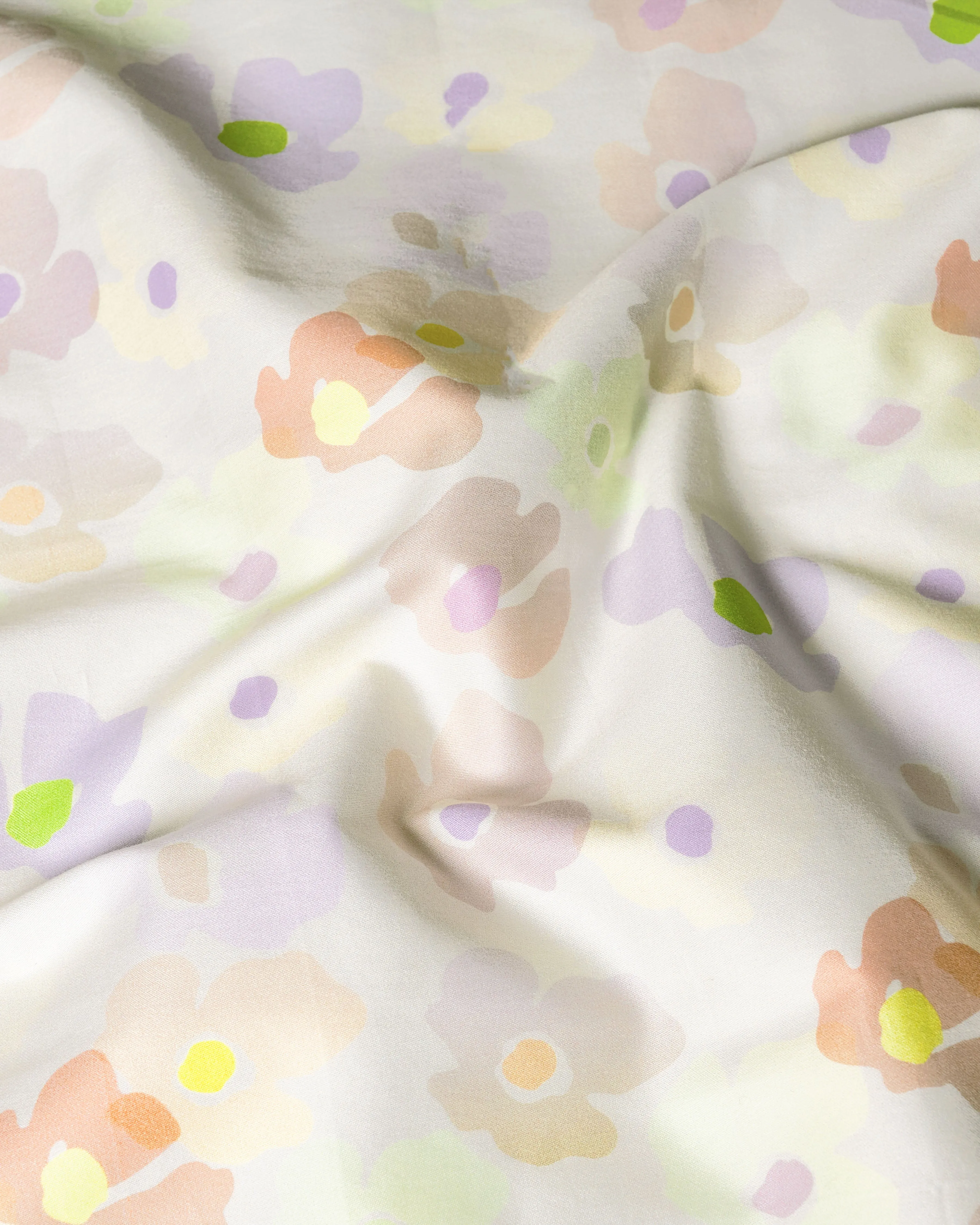 Mercury Cream Multicolour Floral Printed Super Soft Premium Cotton Kurta Shirt