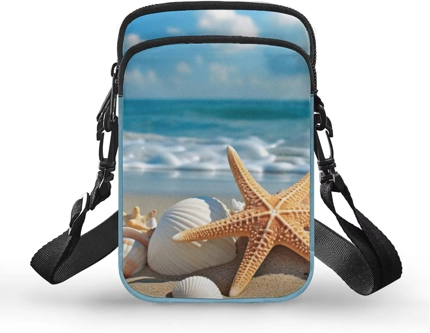Messenger Bags for Women Portable Crossbody Purses with Double Pockets Cute Phone Purse