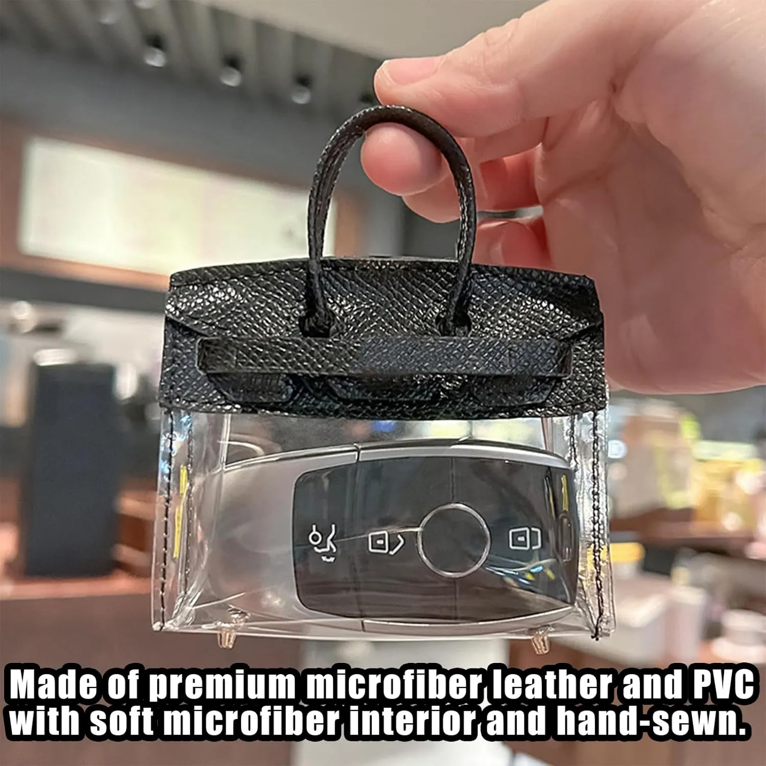 Mini Creative Handbag Design Car keychain,Women Car Key Bag Mini Handbag,Exquisite Transparent Small Handbag,Headphone Bags