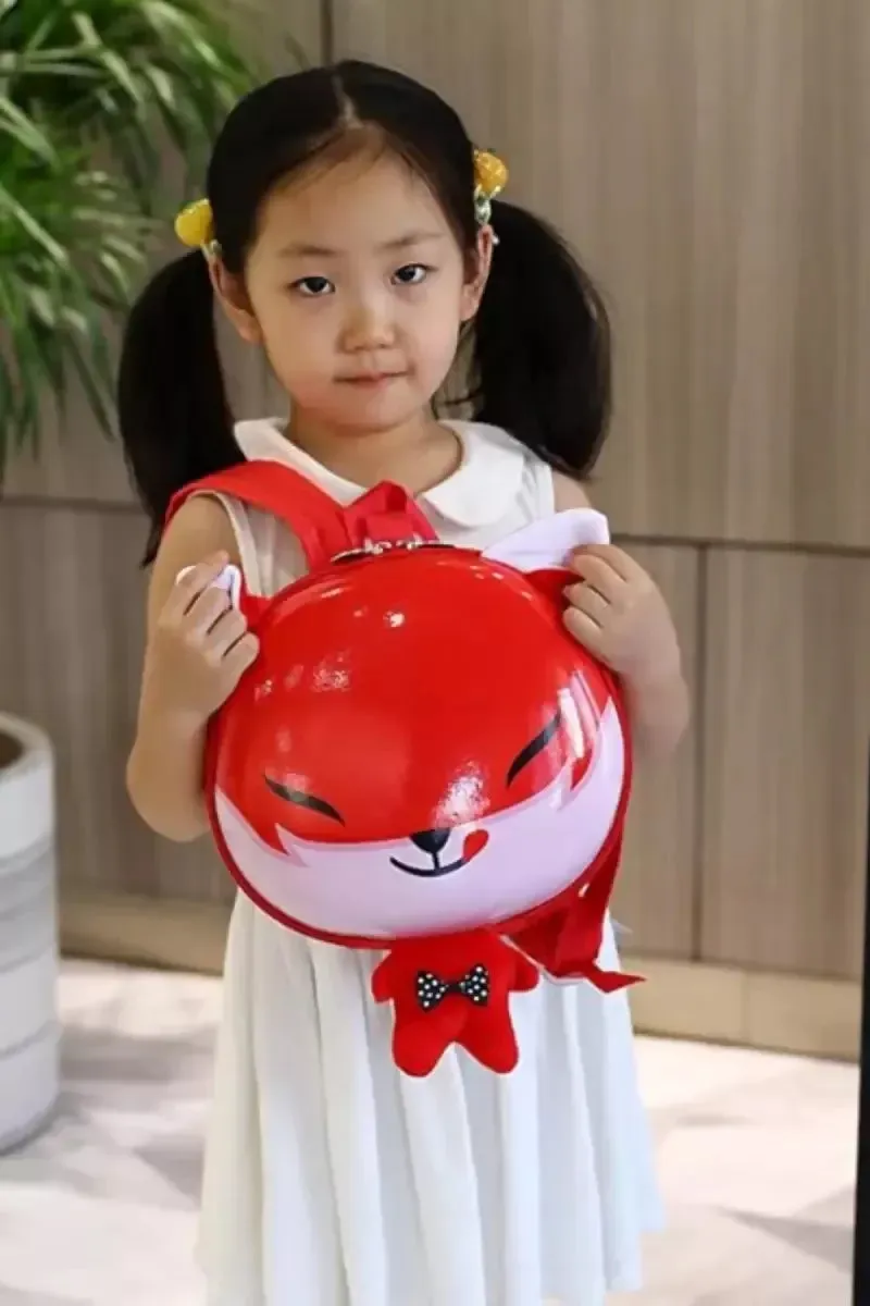 Mini Lightweight Kindergarten Cartoon Backpack For Kids - Red