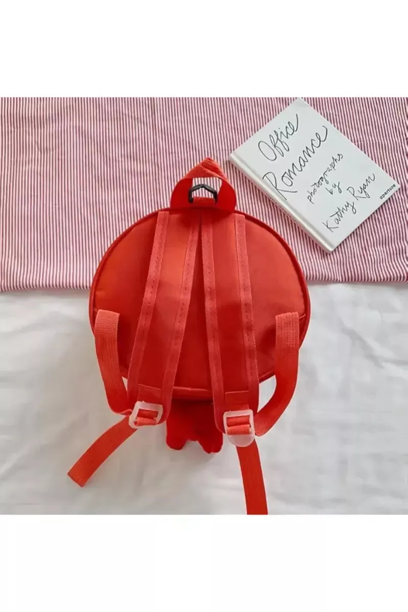 Mini Lightweight Kindergarten Cartoon Backpack For Kids - Red