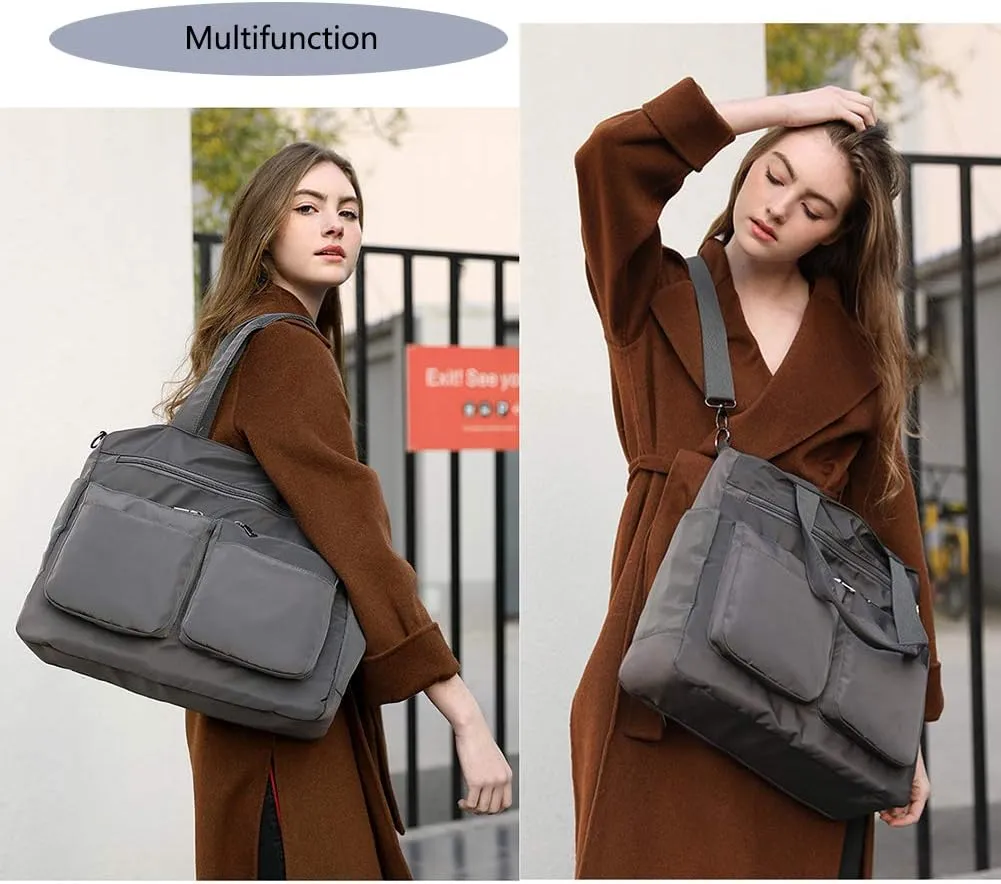 MINTEGRA Work Bags for Women Large Tote Bag Waterproof Travel Laptop Bag Designer Hobo Nylon Shoulder Bag