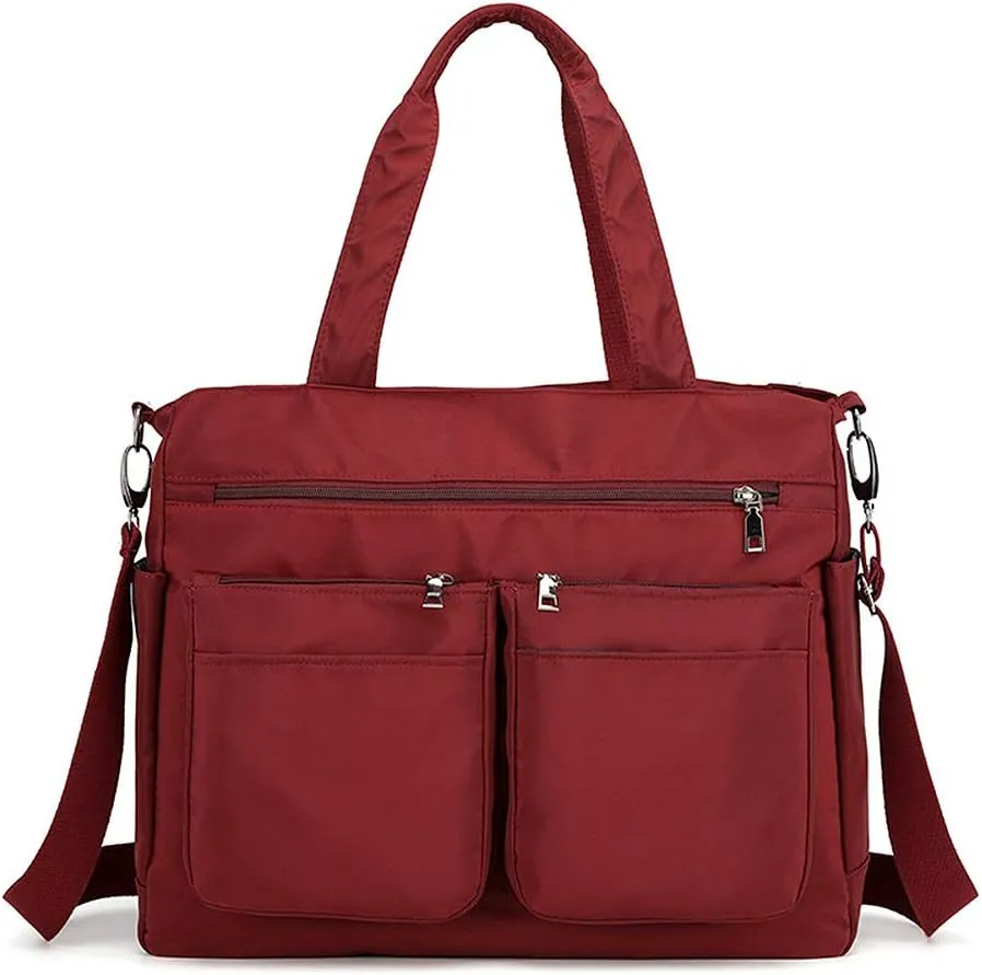 MINTEGRA Work Bags for Women Large Tote Bag Waterproof Travel Laptop Bag Designer Hobo Nylon Shoulder Bag