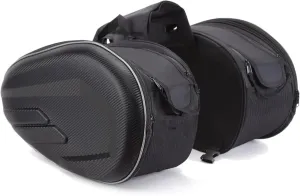 Motorcycle Saddlebags, 36L-58L Expandable Capacity, Motorcycle Panniers Universal, Waterproof, Detachable, Collapsible for Sport Dirt Bike Side Bags and Luggage