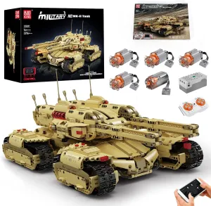 Mould King 20011 Technique Tank Model Building Blocks, 3296 Parts Technology Kit for Adults and Kids, Remote Controlled Tank with Remote Control and App Dual Control