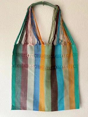 Multicolor Loom Tote Bag