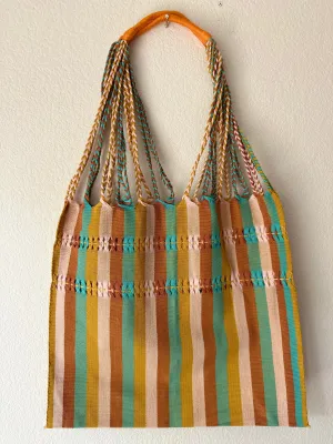 Multicolor Loom Tote Bag