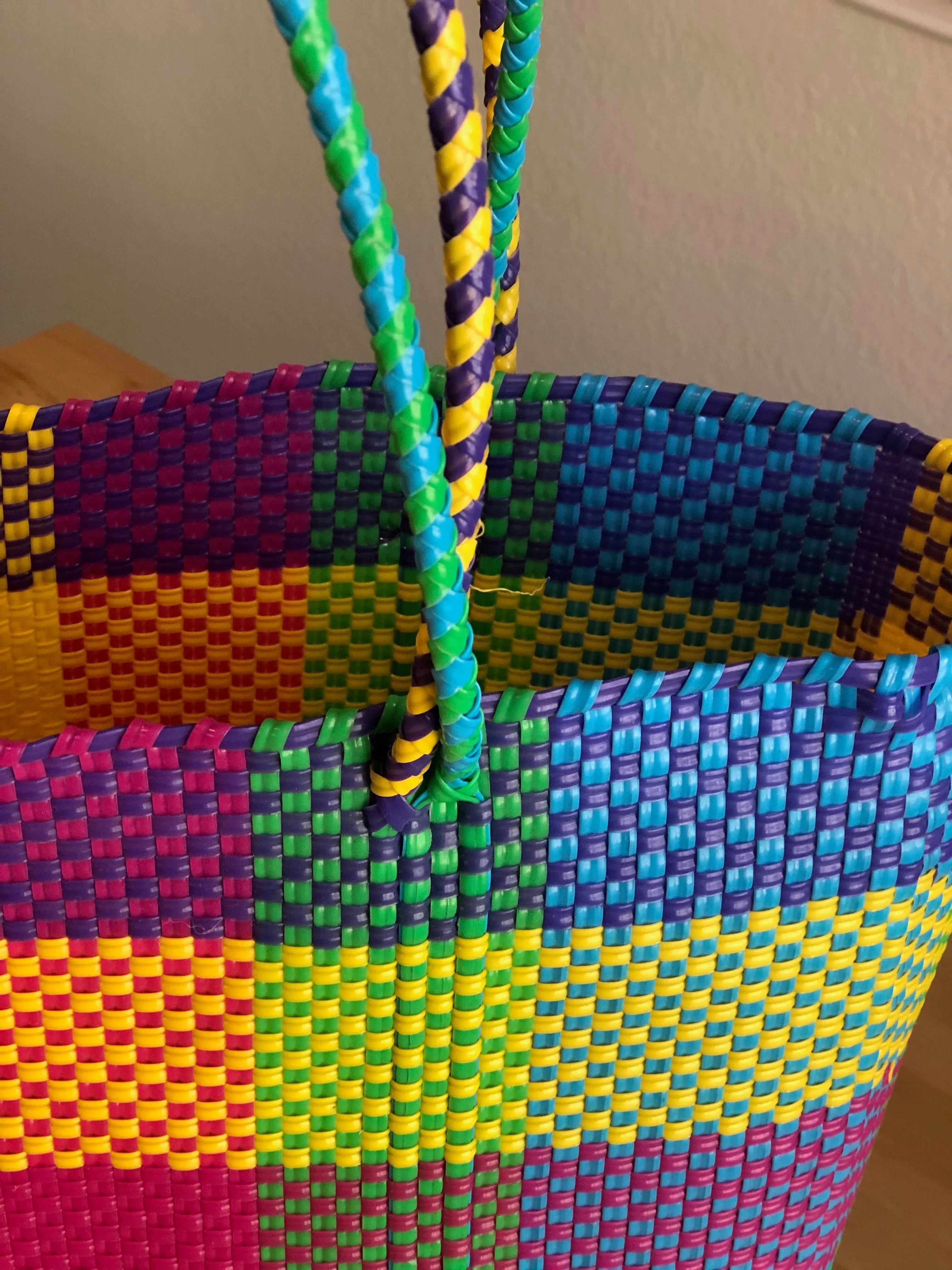 Multicolor Woven Tote