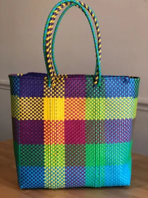 Multicolor Woven Tote