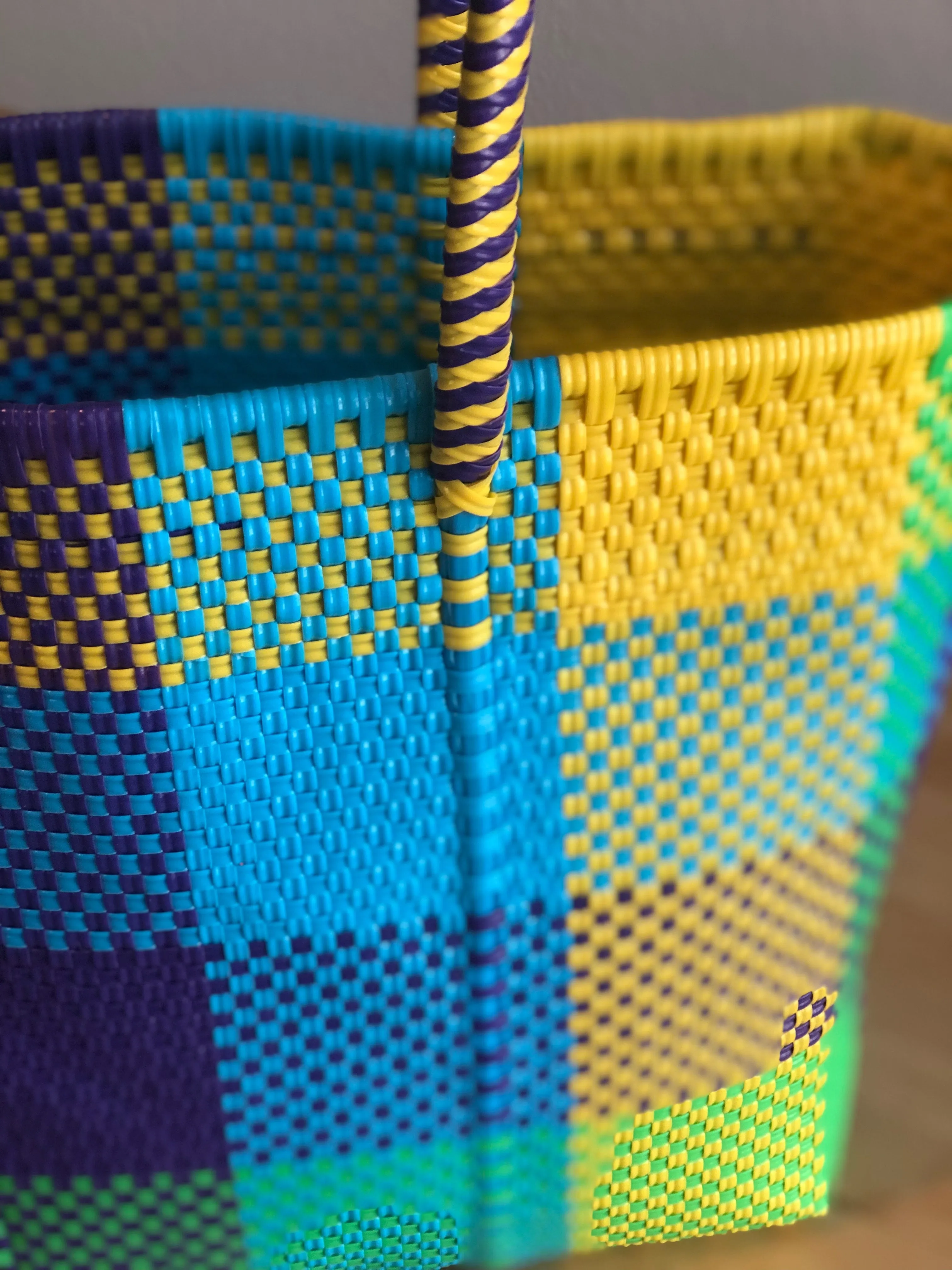 Multicolor Woven Tote
