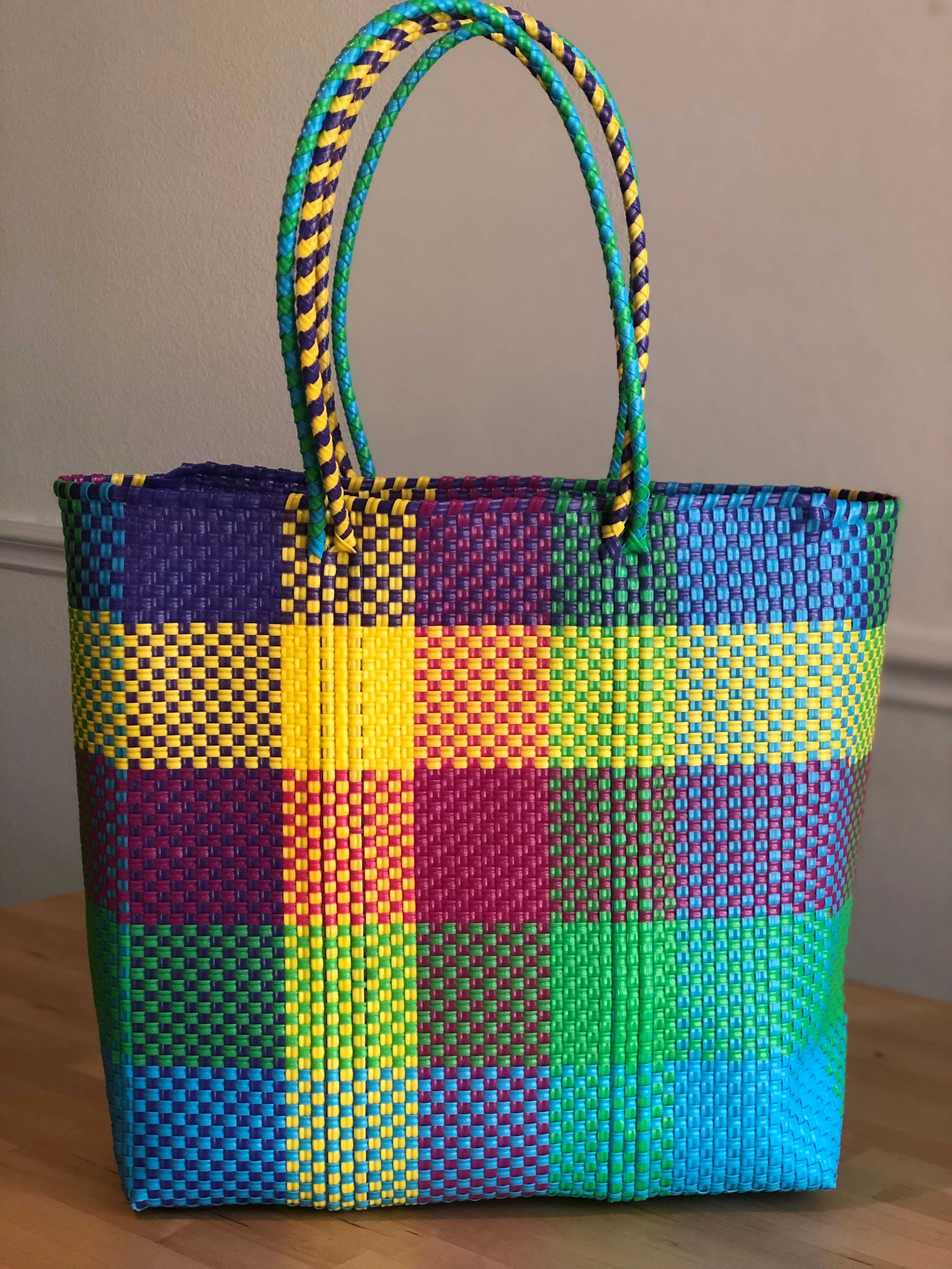 Multicolor Woven Tote