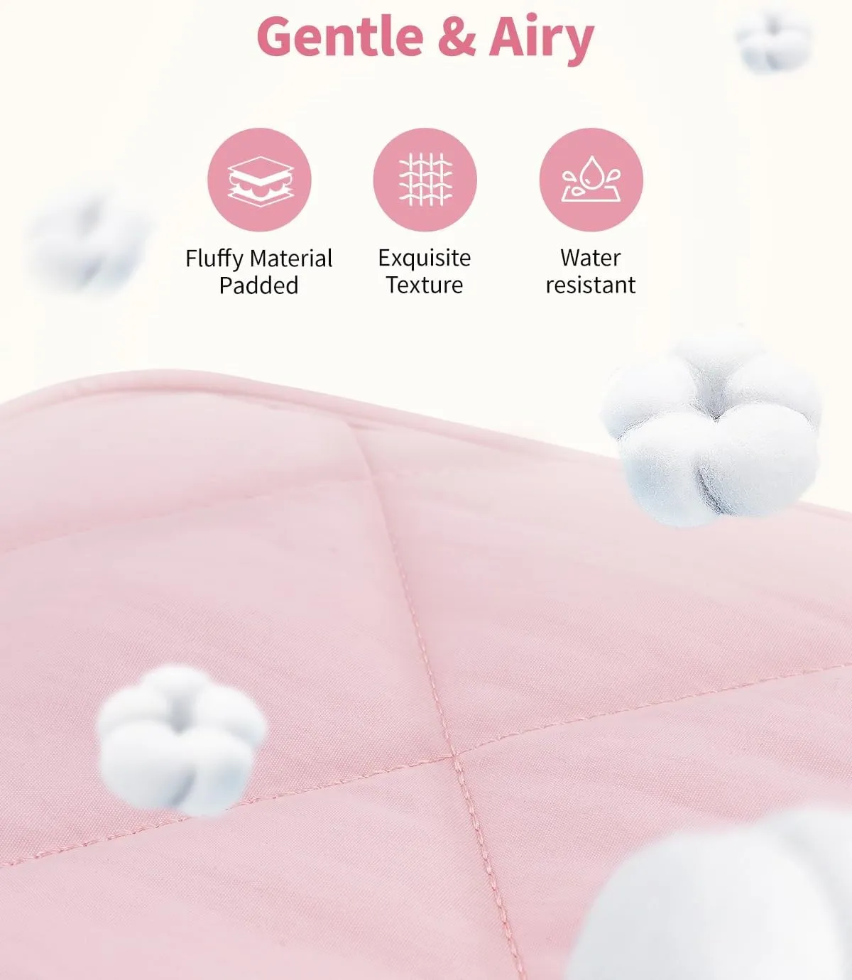 Narwey Travel Toiletry Bag for Traveling Women Travel Bag for Toiletries, Quilted Large Makeup Cosmetic Make up Bags Medicine Bag for Girls (Pink)
