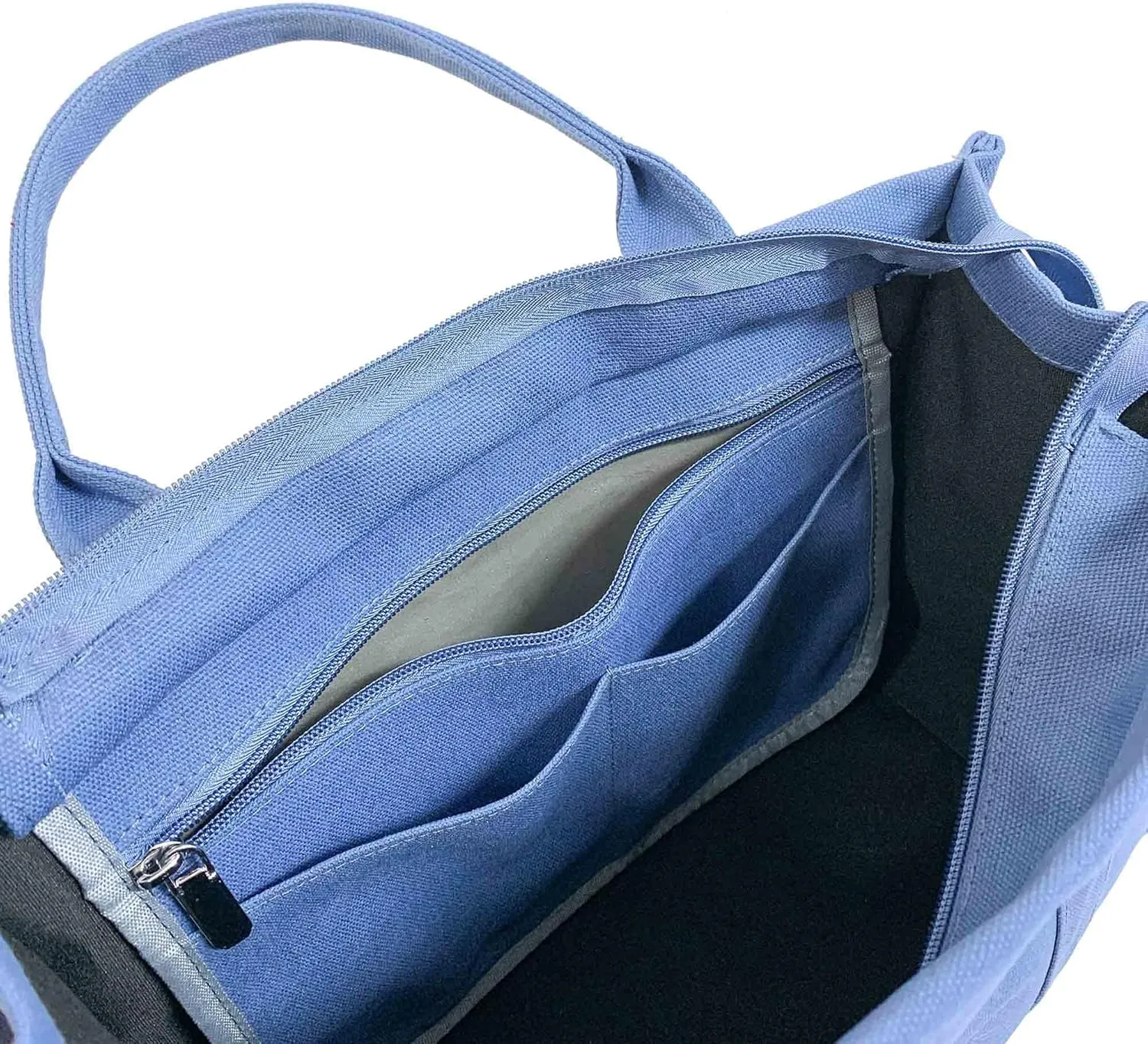 NCDUANSAN Large Canvas Tote Bag Simple one-Shoulder Shopping Bag Lady Letter Printing Commuter Fashion Messenger Handbag