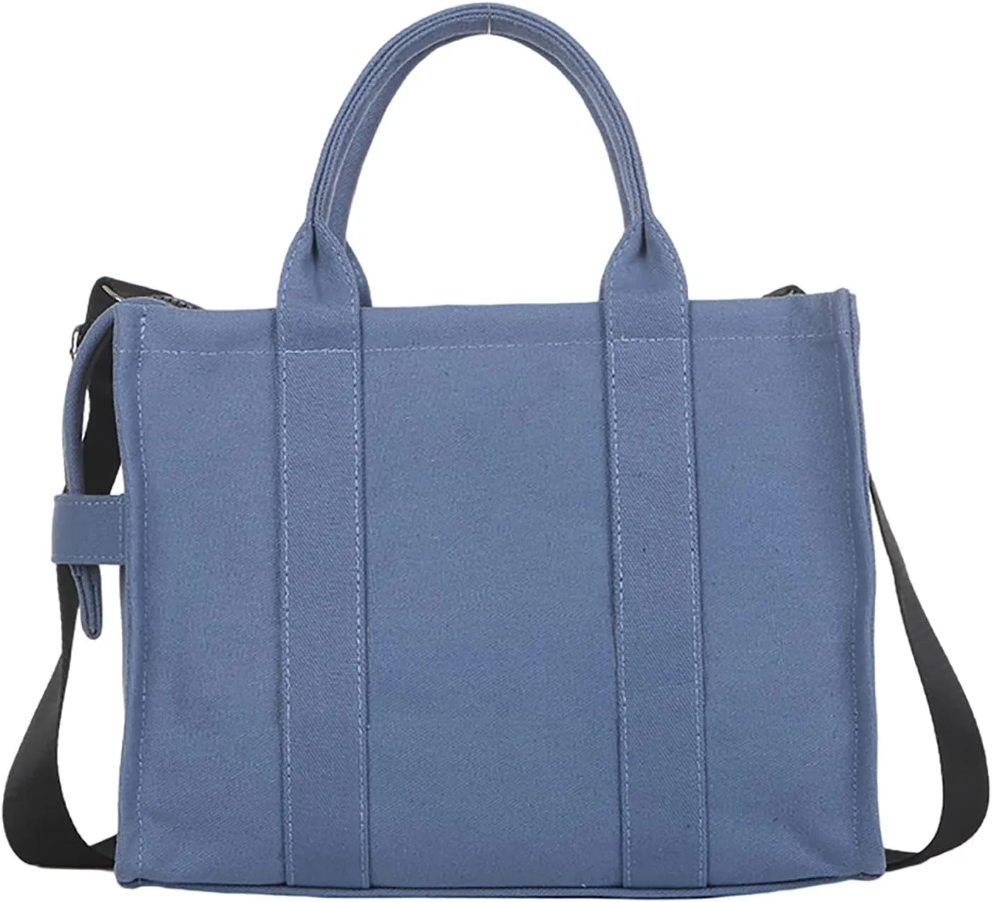 NCDUANSAN Large Canvas Tote Bag Simple one-Shoulder Shopping Bag Lady Letter Printing Commuter Fashion Messenger Handbag