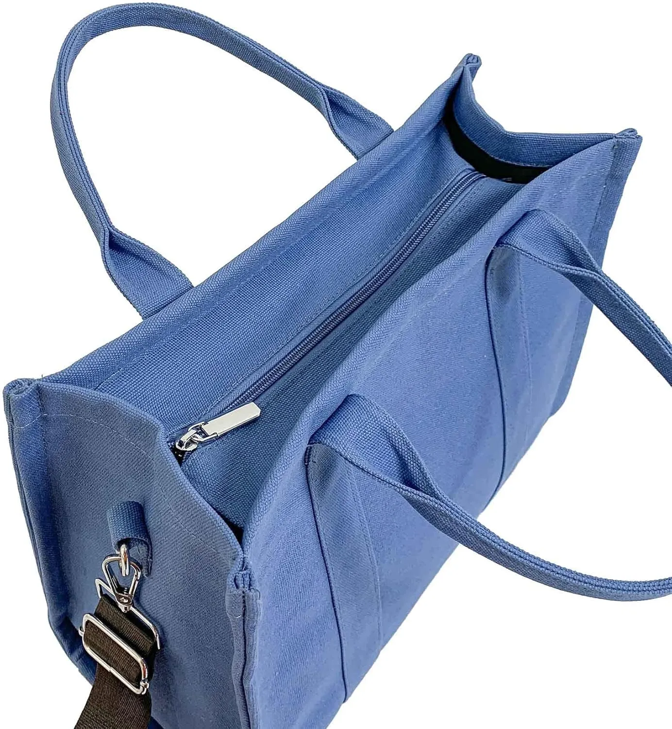 NCDUANSAN Large Canvas Tote Bag Simple one-Shoulder Shopping Bag Lady Letter Printing Commuter Fashion Messenger Handbag