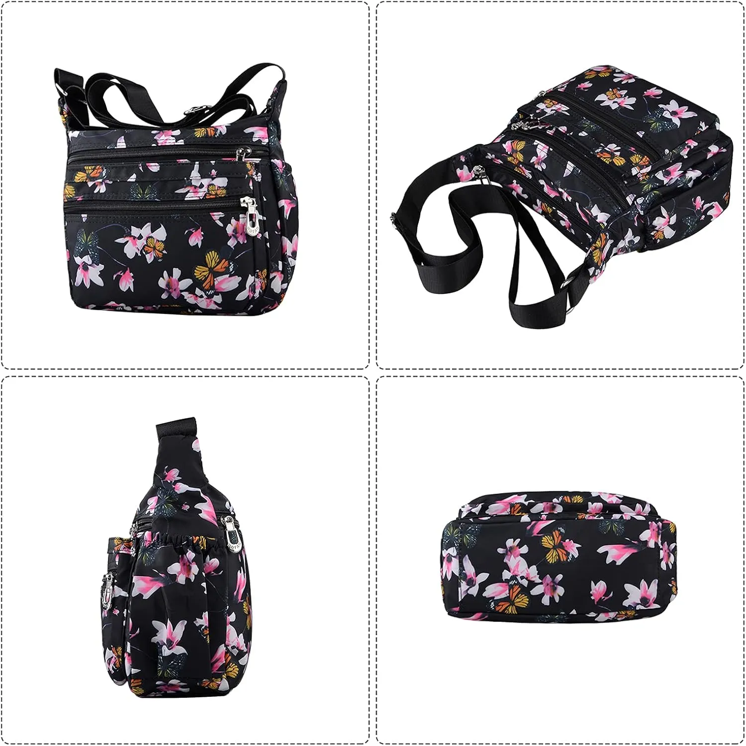 NOTAG Shoulder Bags for Women Nylon Crossbody Bags Waterproof Lightweight Messenger Purses and Handbags