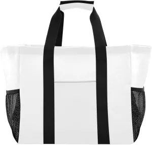 ODAWA Aesthetic Travel Beach Bag Tote for Mens - Lightweight Large Canvas White Beach Bag