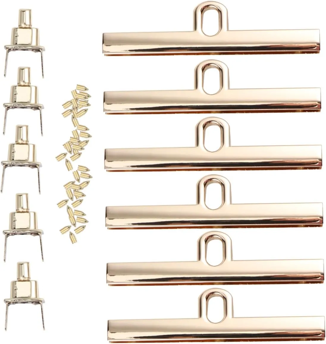 OHPHCALL Clutch Purses for Women DIY Bag Making Kit 6pcs Metal Bag Clasps Women Bag Hardware
