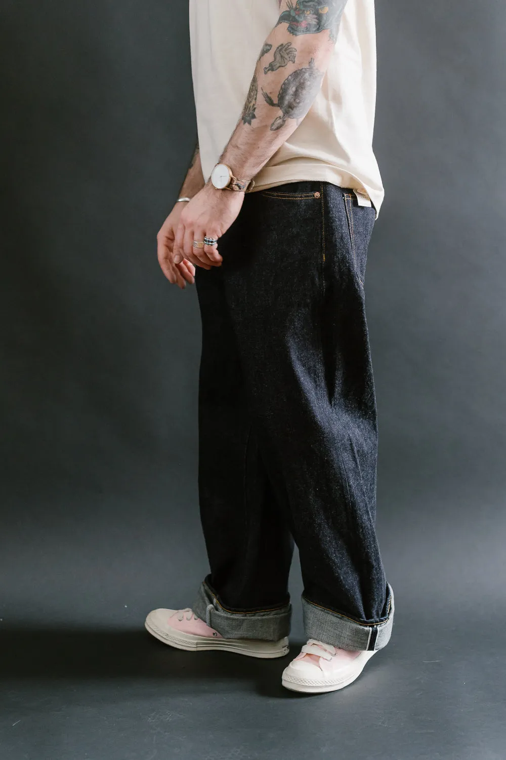 ONI-222 - 15oz "Low Tension" Jeans - Super Wide Straight