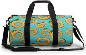 Onion Ring Novelty Large Duffel Bag Lightweight Gym Bag Travel Tote Bags